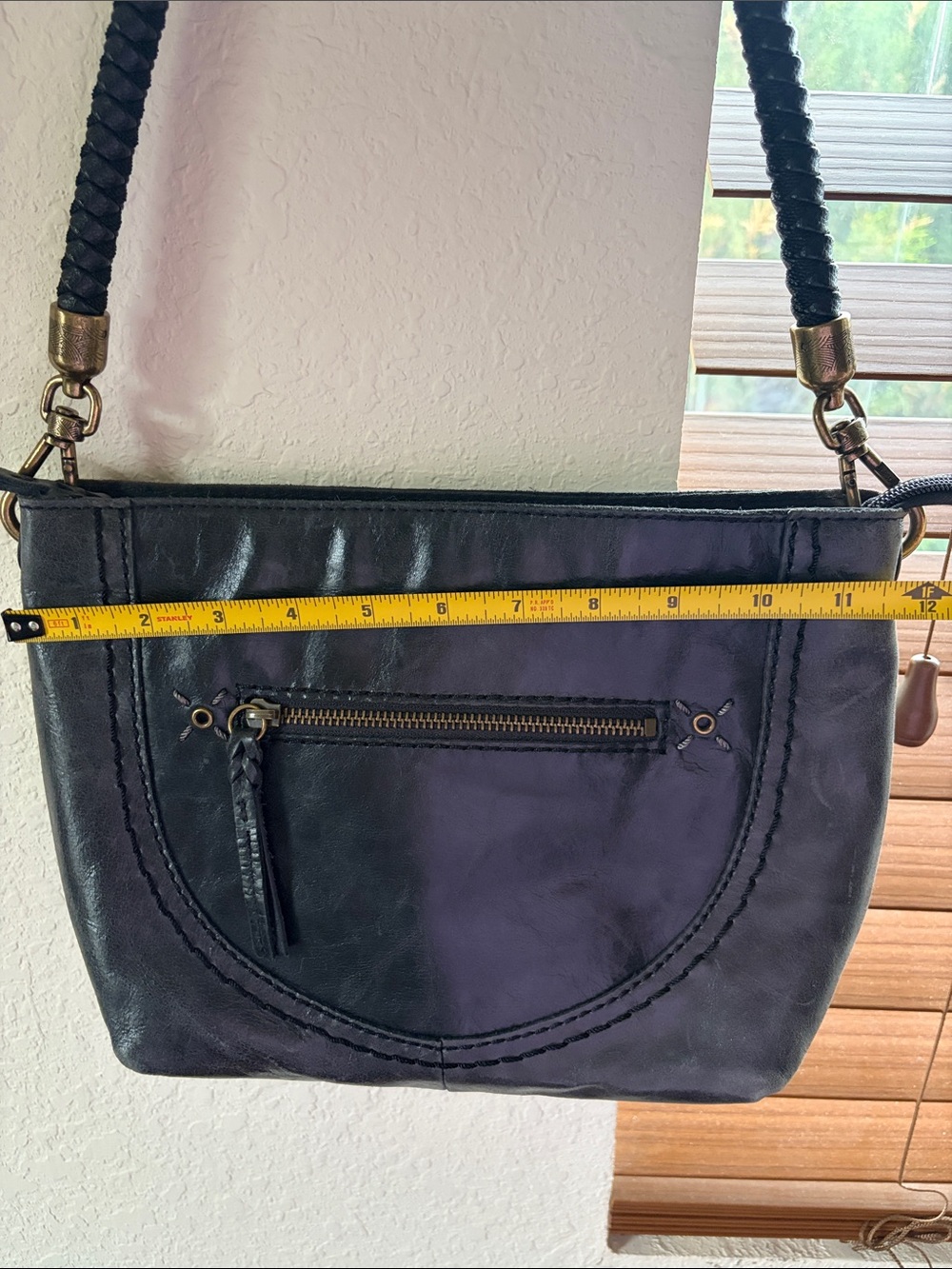 The Sak Black Braided-Handle Leather Shoulder Bag - Picture 12 of 16
